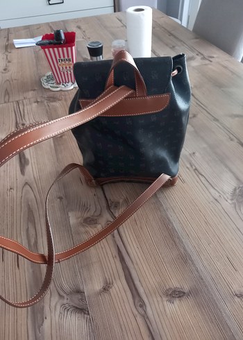 Kahverengi Deri Kadın Sırt Çantası - Görsel 4