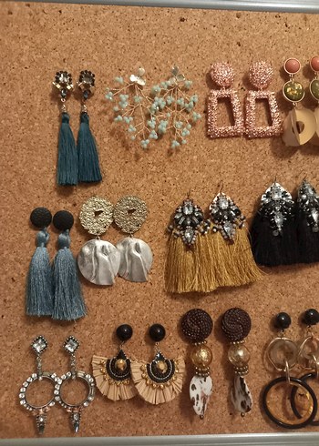 Bohem Çok Renkli Boncuklu Küpe Seti - Görsel 4