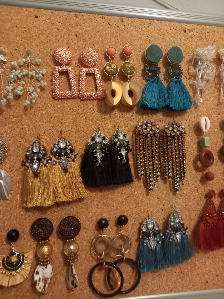 Bohem Çok Renkli Boncuklu Küpe Seti - Görsel 3