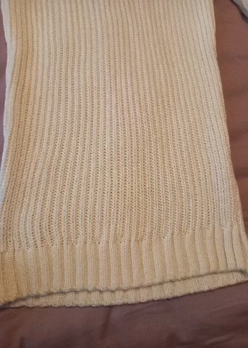 Beyaz Kadın Triko Uzun Kollu Kazak - Görsel 3