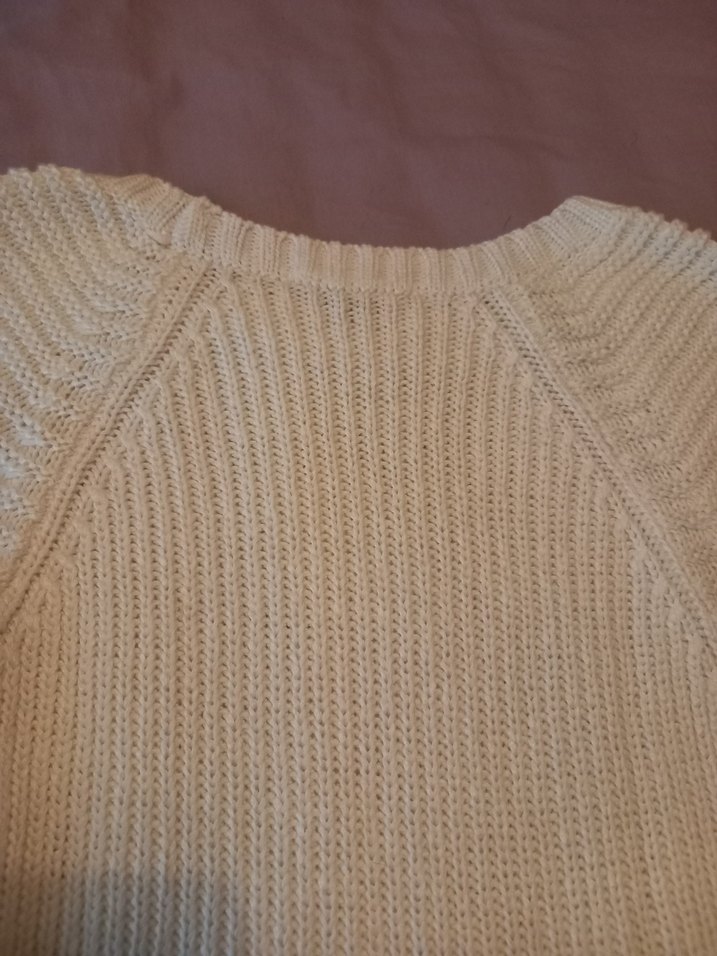 Beyaz Kadın Triko Uzun Kollu Kazak - Görsel 5