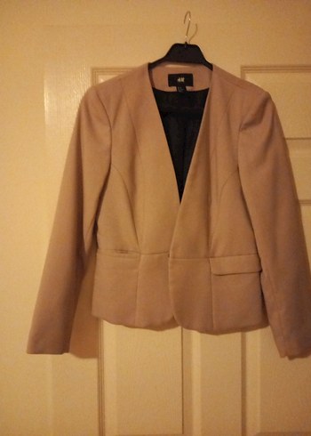 H&M lila rengine benzeyen Kadın Midi Boy Düğmeli Blazer Ceket