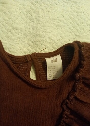 6 Ay Beden kahverengi Renk H&M 4-5 ay lahverengi sorunsuz temiz