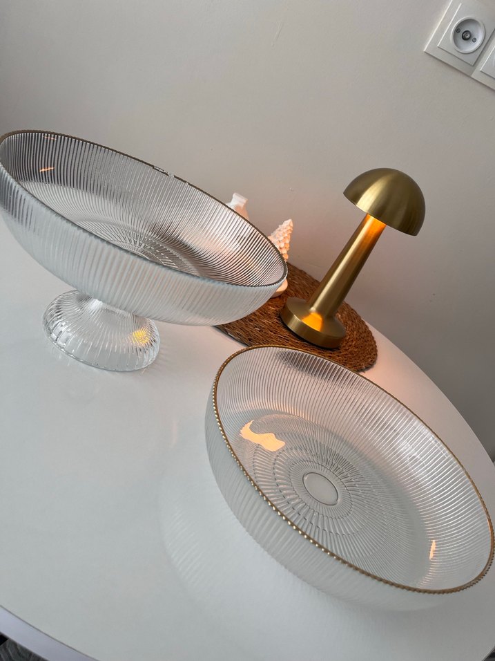 Modern Klasik Cam Sunumluk 2 Adet - Görsel 2