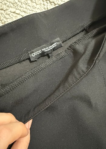 Siyah Pilili Mini şort Etek Quzu - Görsel 3