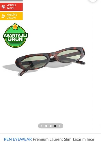 REN EYWEAR İnce Slim Tasarım leopar Ysl model Gözlük - Görsel 2