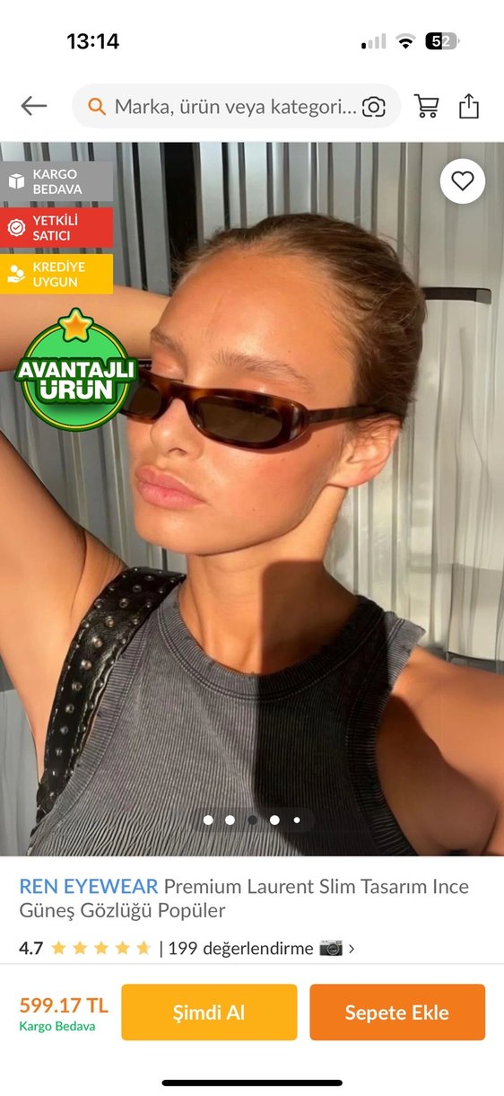 REN EYWEAR İnce Slim Tasarım leopar Ysl model Gözlük - Görsel 4