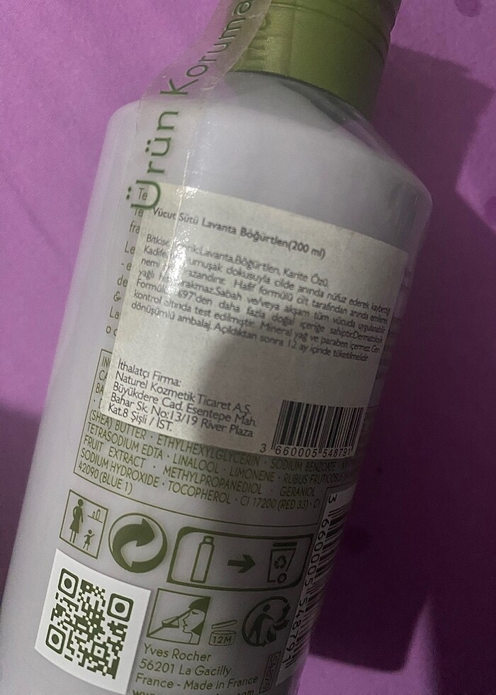 Yves rocher vücut kremi - Görsel 2