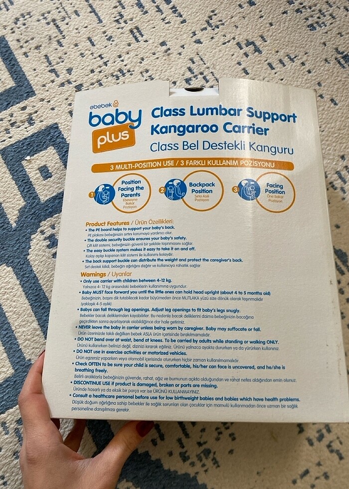 Baby plus bel destekli kanguru - Görsel 2