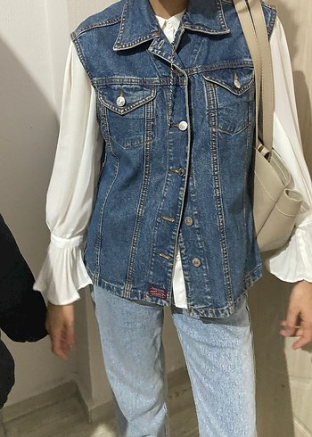 Trendyol & Milla Düğmeli Mavi Denim Yelek
