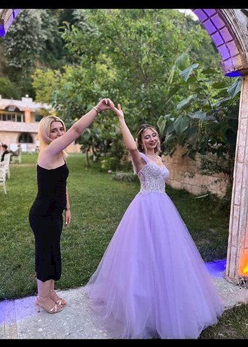 m Beden mor Renk özel dikim nişanlık abiye