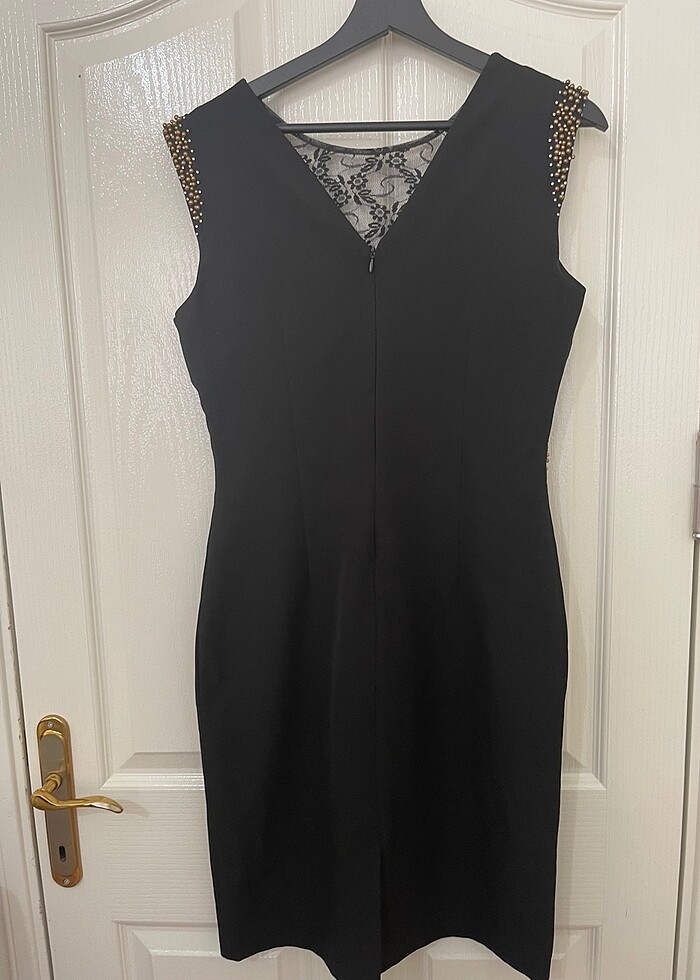 Dantel detaylı mini elbise - Görsel 2