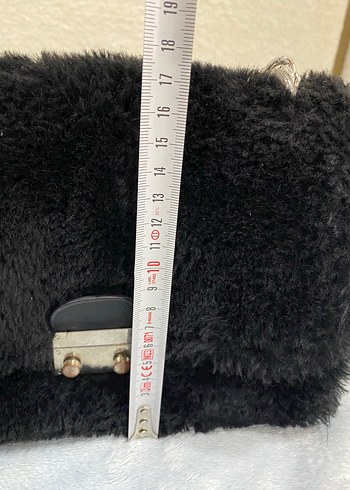 Siyah Kürklü Kadın Çanta - Görsel 6