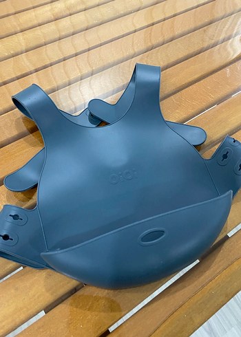 Koyu Mavi Silikon Bebek Önlüğü - Görsel 2