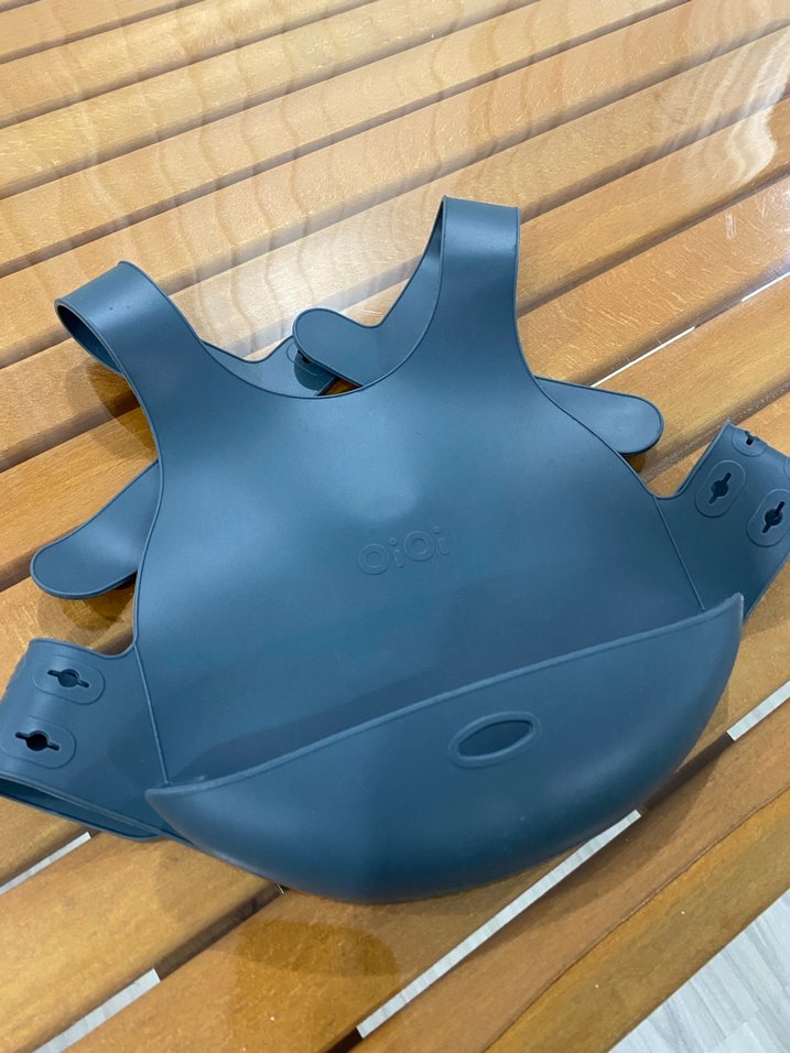 Koyu Mavi Silikon Bebek Önlüğü - Görsel 2