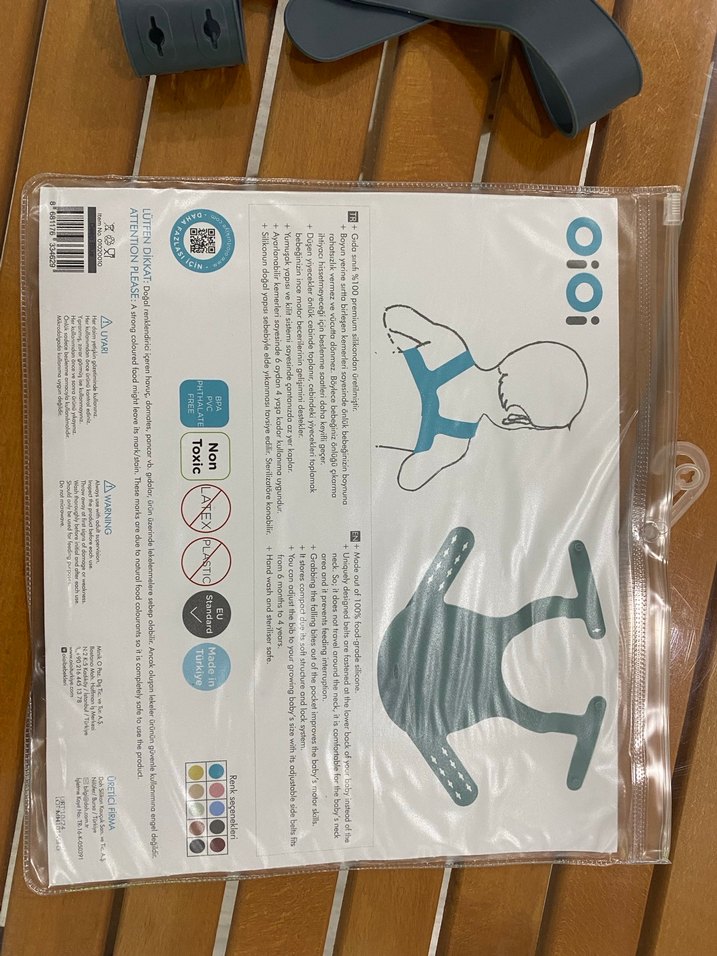 Koyu Mavi Silikon Bebek Önlüğü - Görsel 4