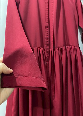 Kırmızı Uzun Salaş Elbise - Görsel 3