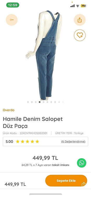 Diğer Hamile salopet