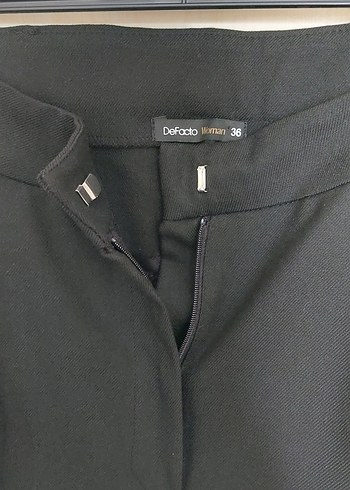 Kadın Siyah Kumaş Pantolon - Görsel 3