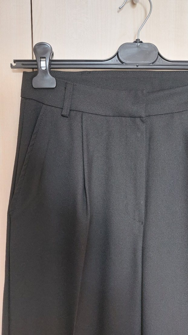 Kadın Siyah Kumaş Pantolon - Görsel 2