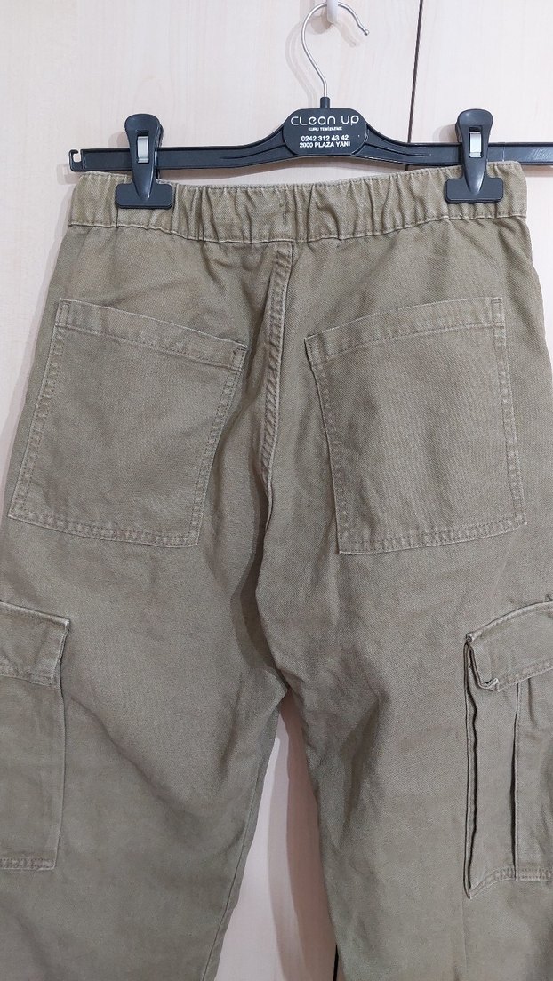 Kadın Rahat Kesim Kargo Pantolon - Görsel 3