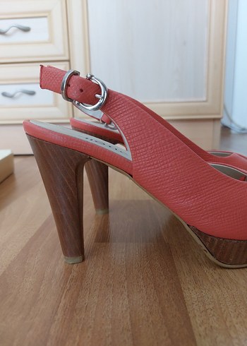 Pembe Platform Topuklu Kadın Topuklu Ayakkabı - Görsel 5