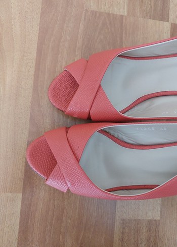 Pembe Platform Topuklu Kadın Topuklu Ayakkabı - Görsel 3