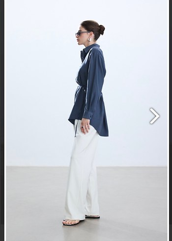 Koton Be blue indigo modal vintage gömlek M beden