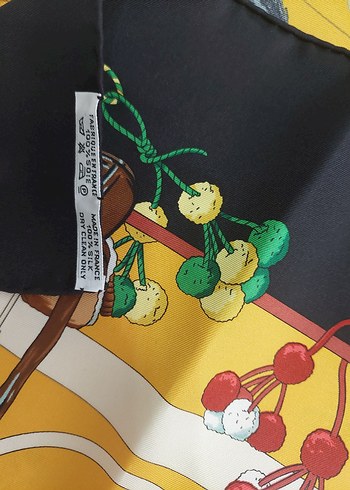 Fiyat temsilidir Orijinal Hermès İpek Eşarp  Vintage - Görsel 3