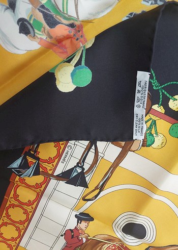 Fiyat temsilidir Orijinal Hermès İpek Eşarp  Vintage - Görsel 9