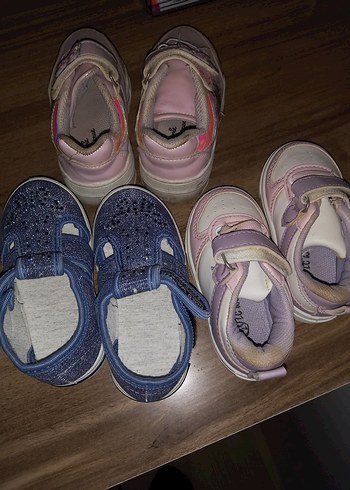 Kız Çocuk Çok Renkli Cırt Cırtlı Spor Ayakkabı - Görsel 5