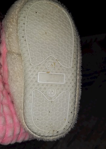 Kız Çocuk Renkli Nakışlı Sıcak Peluş Terlik - Görsel 2