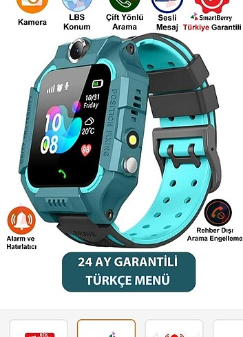 Smartberry akıllı çocuk saati hiç kullanılmadı