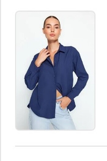 lacivert oversize gömlek