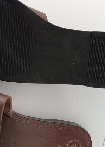 Kahverengi Deri Erkek Terlik - Görsel 3