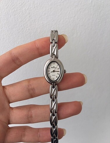  Beden gri Renk Vintage gümüş kol saati