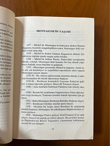 DENEMELER - MONTAIGNE - Görsel 4