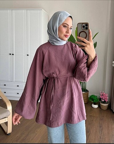 Diğer Modal Kumaş Balon Kol Tunik