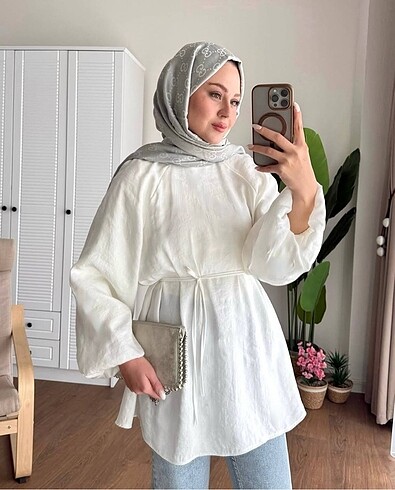 Diğer Modal Kumaş Balon Kol Tunik