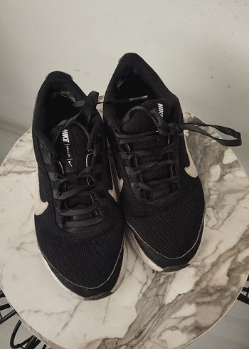 Siyah Bağcıklı Nike Spor Ayakkabı - Görsel 2