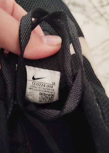Siyah Bağcıklı Nike Spor Ayakkabı - Görsel 3