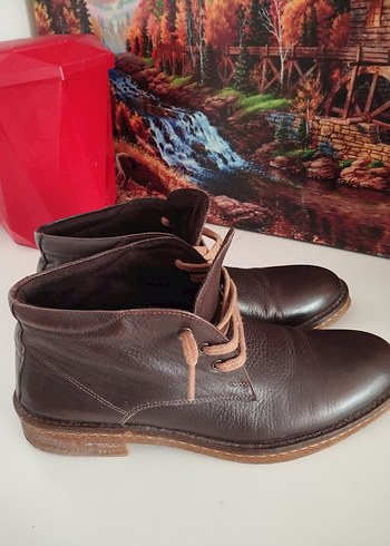 Kahverengi Deri Erkek Botları - Görsel 7