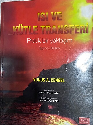 Isı kütle transferi Yunus çengel