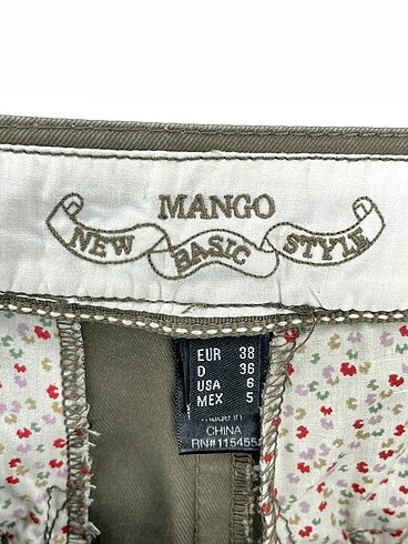 38 Beden haki Renk Mango Jean / Kot Şort %70 İndirimli.