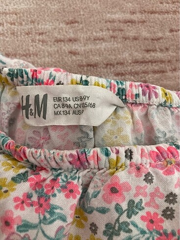8 Yaş Beden H&M kız çocuk tulum +beyaz gömlek 8-9 yaş