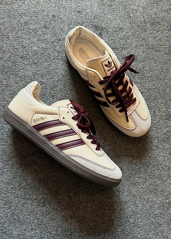 37 Beden Adidas Samba Bej Bordo