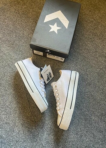 38 Beden beyaz Renk Converse lift platform beyaz 