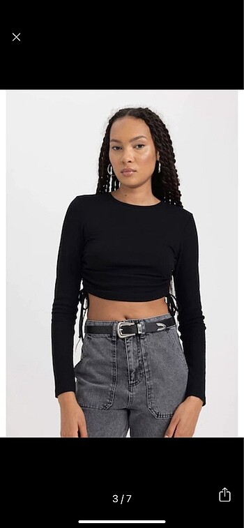 xs Beden Crop bluz