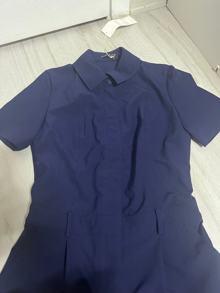 Lacivert Kadın Mini Tulum - Görsel 3