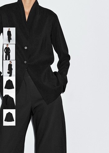 Siyah Deri Ofis Blazeri - Görsel 4